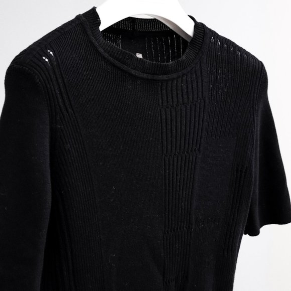 Rick Owens DIRT SS18 Black Knit Top - Picture 1 of 8